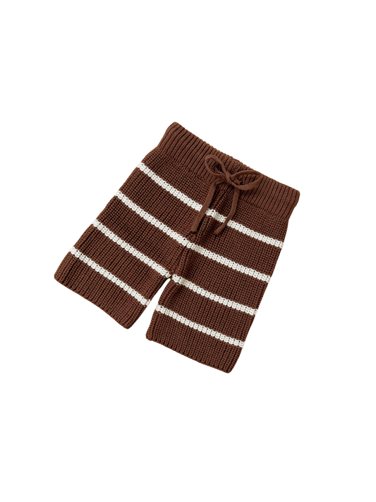 Cropped Pants | Chocolate Stripe