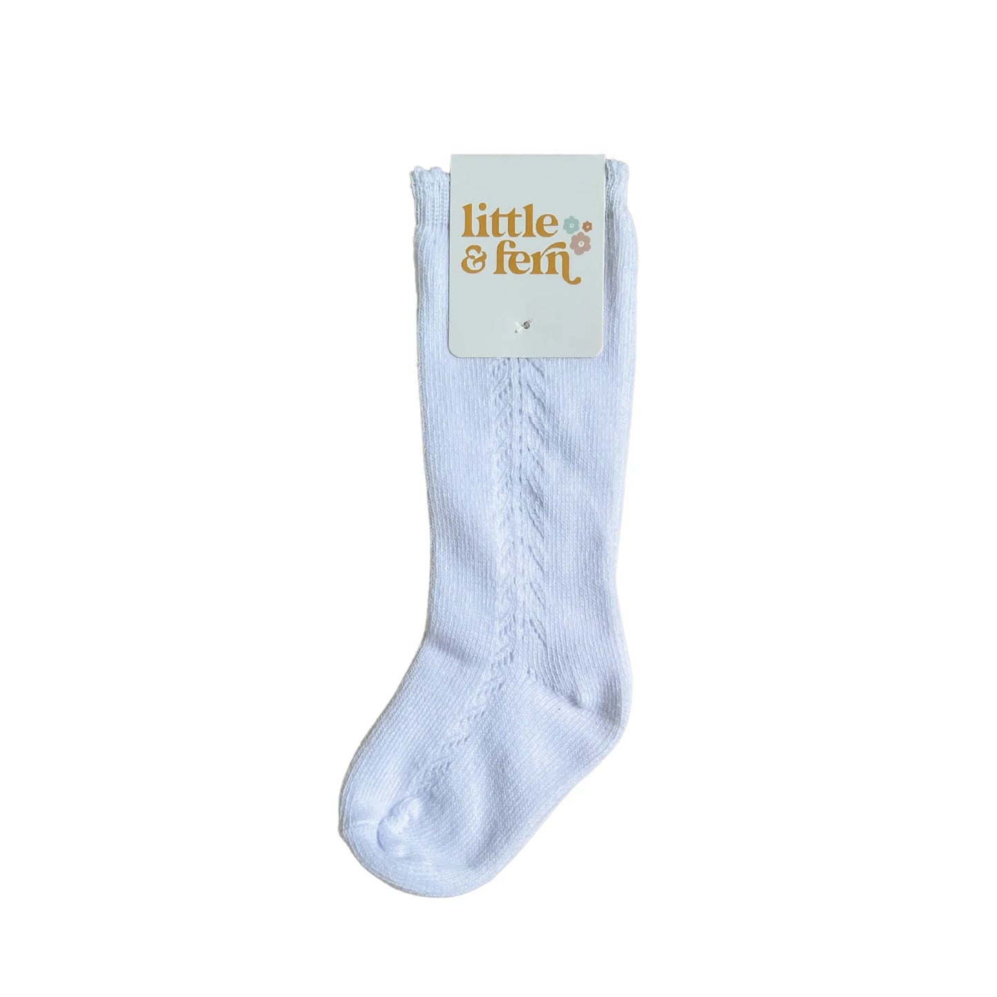 Lacework Knee High Socks | White